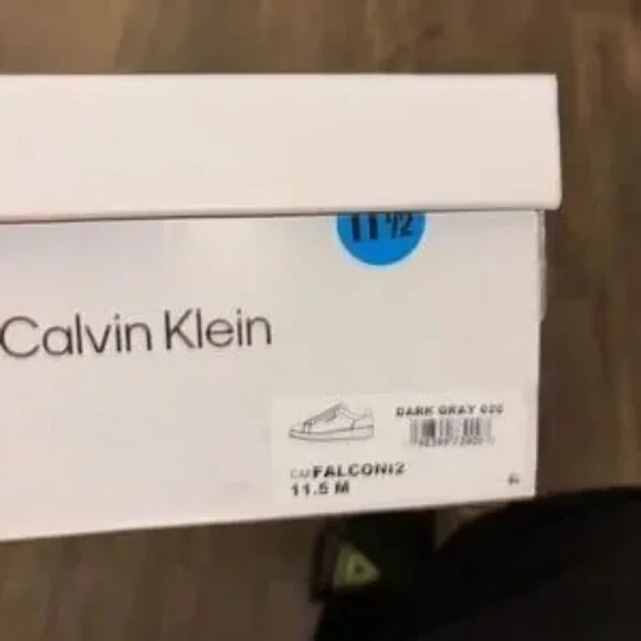 Calvin Klein Gray Sneakers – Minimalist Design for Everyday Wear, Size 11.5 Mens - Picture 5 of 6